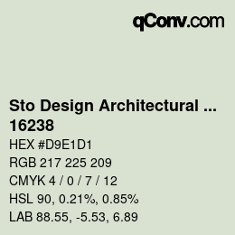 Farbcode: Sto Design Architectural Colours - 16238 | qconv.com