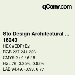 Code couleur: Sto Design Architectural Colours - 16243 | qconv.com