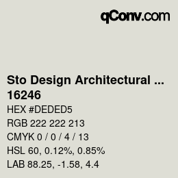 カラーコード: Sto Design Architectural Colours - 16246 | qconv.com