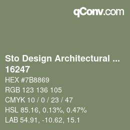 Farbcode: Sto Design Architectural Colours - 16247 | qconv.com