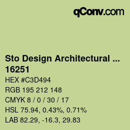 カラーコード: Sto Design Architectural Colours - 16251 | qconv.com