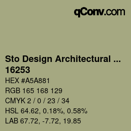 Farbcode: Sto Design Architectural Colours - 16253 | qconv.com