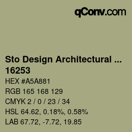 Code couleur: Sto Design Architectural Colours - 16253 | qconv.com