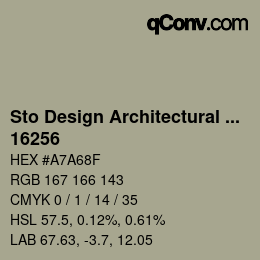 Código de color: Sto Design Architectural Colours - 16256 | qconv.com