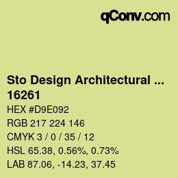 Code couleur: Sto Design Architectural Colours - 16261 | qconv.com