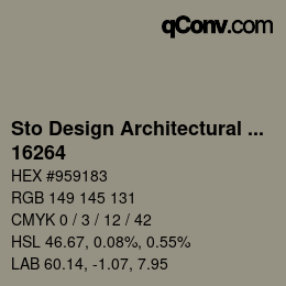 Farbcode: Sto Design Architectural Colours - 16264 | qconv.com