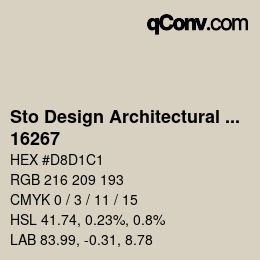 Farbcode: Sto Design Architectural Colours - 16267 | qconv.com