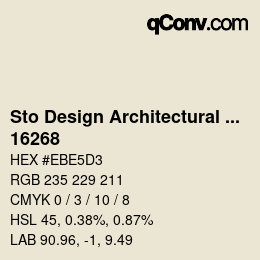 Code couleur: Sto Design Architectural Colours - 16268 | qconv.com