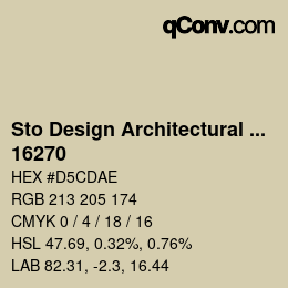 Código de color: Sto Design Architectural Colours - 16270 | qconv.com