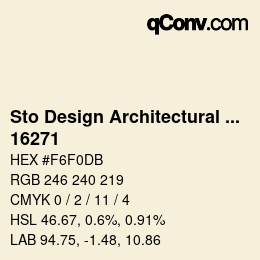 Código de color: Sto Design Architectural Colours - 16271 | qconv.com