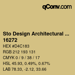 Farbcode: Sto Design Architectural Colours - 16272 | qconv.com