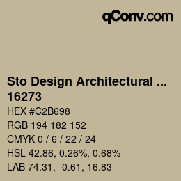 Código de color: Sto Design Architectural Colours - 16273 | qconv.com