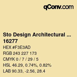 Código de color: Sto Design Architectural Colours - 16277 | qconv.com