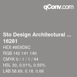 Farbcode: Sto Design Architectural Colours - 16281 | qconv.com