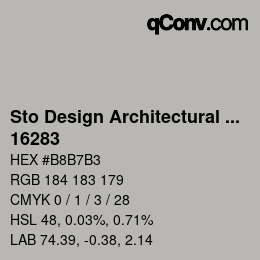Código de color: Sto Design Architectural Colours - 16283 | qconv.com