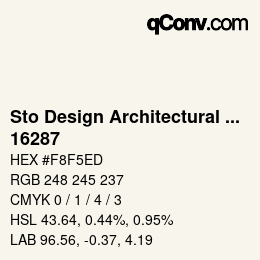Farbcode: Sto Design Architectural Colours - 16287 | qconv.com