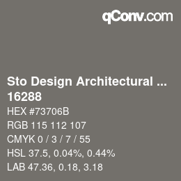 Farbcode: Sto Design Architectural Colours - 16288 | qconv.com