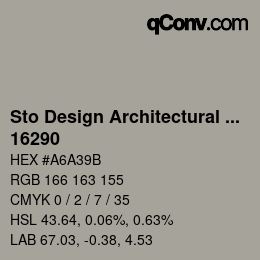 Farbcode: Sto Design Architectural Colours - 16290 | qconv.com