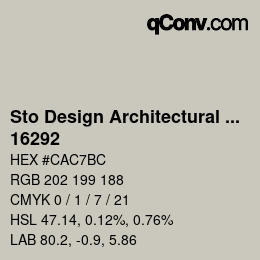 Farbcode: Sto Design Architectural Colours - 16292 | qconv.com