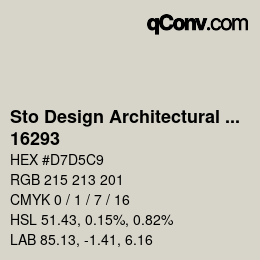 Código de color: Sto Design Architectural Colours - 16293 | qconv.com