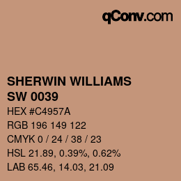 カラーコード: SHERWIN WILLIAMS<br>SW 0039 - Mellow Mauve | qconv.com