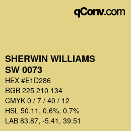 カラーコード: SHERWIN WILLIAMS<br>SW 0073 - Chartreuse | qconv.com