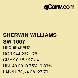 Code couleur: SHERWIN WILLIAMS<br>SW 1667 - Icy Lemonade | qconv.com