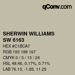 Code couleur: SHERWIN WILLIAMS<br>SW 6163 - Grassland | qconv.com