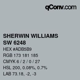 颜色代码: SHERWIN WILLIAMS<br>SW 6248 - Jubilee | qconv.com
