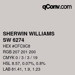 Farbcode: SHERWIN WILLIAMS<br>SW 6274 - Destiny | qconv.com