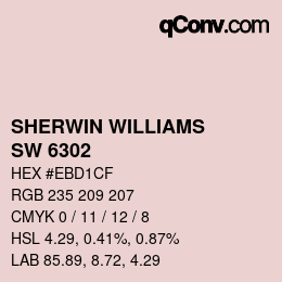颜色代码: SHERWIN WILLIAMS<br>SW 6302 - Innocence | qconv.com