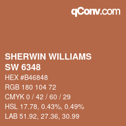 カラーコード: SHERWIN WILLIAMS<br>SW 6348 - Reynard | qconv.com