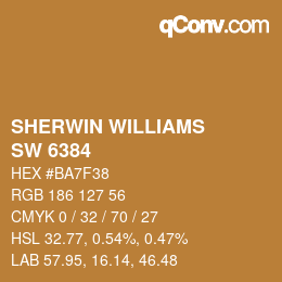 カラーコード: SHERWIN WILLIAMS<br>SW 6384 - Cut The Mustard | qconv.com