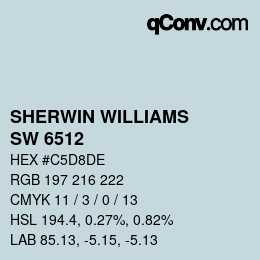 カラーコード: SHERWIN WILLIAMS<br>SW 6512 - Balmy | qconv.com