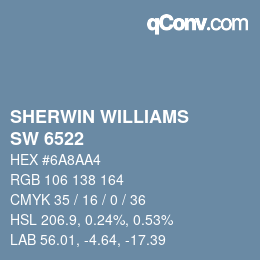 Farbcode: SHERWIN WILLIAMS<br>SW 6522 - Sporty Blue | qconv.com