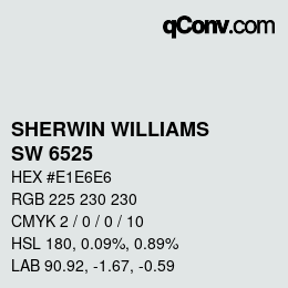 颜色代码: SHERWIN WILLIAMS<br>SW 6525 - Rarified Air | qconv.com