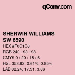 カラーコード: SHERWIN WILLIAMS<br>SW 6590 - Loveable | qconv.com