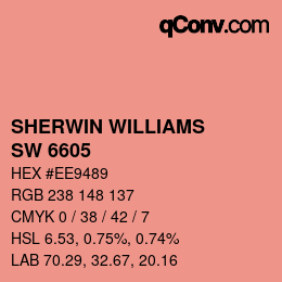 カラーコード: SHERWIN WILLIAMS<br>SW 6605 - Charisma | qconv.com