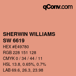 カラーコード: SHERWIN WILLIAMS<br>SW 6619 - Sockeye | qconv.com