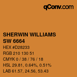 颜色代码: SHERWIN WILLIAMS<br>SW 6664 - Marigold | qconv.com