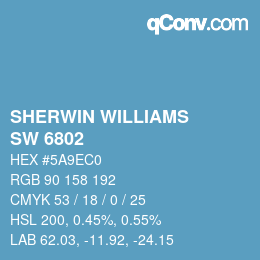 Color code: SHERWIN WILLIAMS<br>SW 6802 - Jacaranda | qconv.com