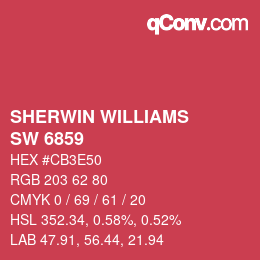 颜色代码: SHERWIN WILLIAMS<br>SW 6859 - Feverish Pink | qconv.com