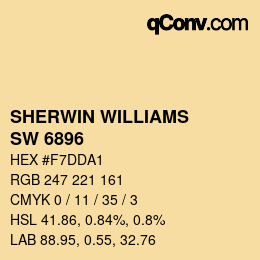 カラーコード: SHERWIN WILLIAMS<br>SW 6896 - Solé | qconv.com