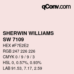 カラーコード: SHERWIN WILLIAMS<br>SW 7109 - Young At Heart | qconv.com