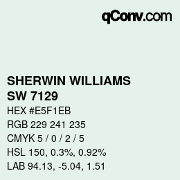 カラーコード: SHERWIN WILLIAMS<br>SW 7129 - Opera Glass | qconv.com