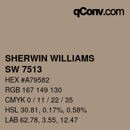 カラーコード: SHERWIN WILLIAMS<br>SW 7513 - Sanderling | qconv.com