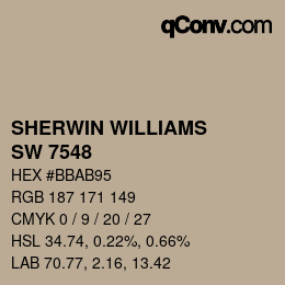 Color code: SHERWIN WILLIAMS<br>SW 7548 - Portico | qconv.com