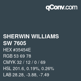 Color code: SHERWIN WILLIAMS<br>SW 7605 - Gale Force | qconv.com