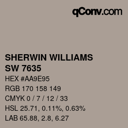 カラーコード: SHERWIN WILLIAMS<br>SW 7635 - Palisade | qconv.com