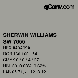 颜色代码: SHERWIN WILLIAMS<br>SW 7655 - Stamped Concrete | qconv.com